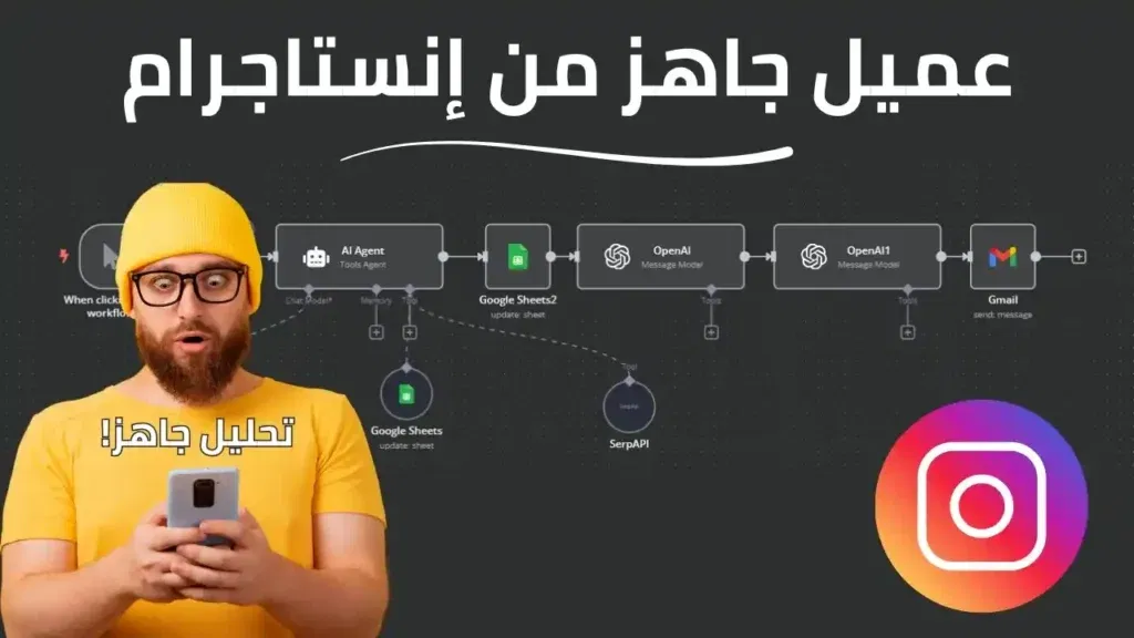 كيف تحلل حسابات إنستاجرام وتكسب عملاء تلقائيًا باستخدام n8n والذكاء الاصطناعي